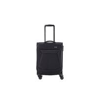 travelite 4 ruote valigia a mano a guscio morbido, dimensioni bagaglio a mano IATA; CHIOS, trolley con protezione bordi + funzione clip-on, 55 cm, 34l