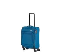 travelite Valigia a 4 ruote, bagaglio a mano softshell, dimensioni bagaglio a mano IATA; serie CHIOS, trolley con protezione bordi + funzione clip-on, 55 cm, 34 litri