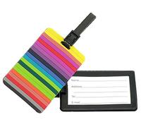 Travelite ACCESSOIRES Kofferanhänger mehrfarbig, PVC, 15-91 Etichetta per valigie, 10 cm, Multicolore (Mehrfarbig)
