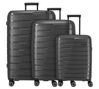 Travelite Air Base 4 ruote Set di valigie 3 pezzi espandibile nero