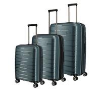 Travelite Air Base Set valigie trolley (4 ruote) blu-grigio, plastica, 51 x 77 x 30cm