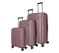 Travelite Air Base 4 ruote Set di valigie 3 pezzi espandibile viola
