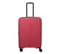 Travelite Air Stripe 4 ruote Carrello M 66 cm con piega di espansione rosso
