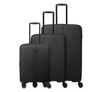 Travelite Air Stripe 4 ruote Set di valigie 3 pezzi espandibile nero