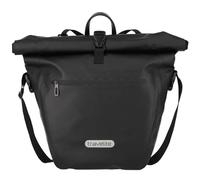 Travelite Basics For Bikes Borsa da Bicicletta Grande, Portapacchi Impermeabile con Tracolla Rimovibile e Chiusura Arrotolabile, 20L, 1.1 Kg, Nero