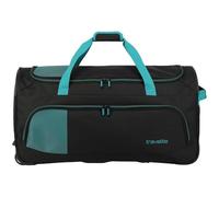 travelite Basics Fresh Wheeled Duffle L Black/Petrol