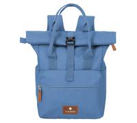 travelite BASICS Short Handle Rollup, zaino da viaggio con funzione rolltop, 37-46 cm, 14 litri, Denim