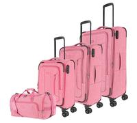 Travelite Boja 4 ruote Set di valigie 4 pezzi rosa