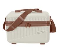 travelite borsa trucco Bali Beautycase White / Cognac