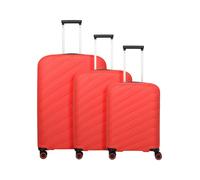 Travelite Burano 4 ruote Set di valigie 3 pezzi con piega di espansione viola