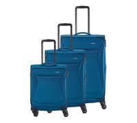 Travelite Chios 4 ruote Set di valigie 3 pezzi con piega di espansione petrol (80040-22)