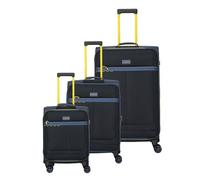 Travelite Color Craze 4 ruote Set di valigie 3 pezzi con piega di espansione blu
