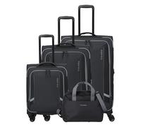 Travelite Corsiica 4 ruote Set di valigie 4 pezzi nero