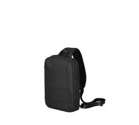 Travelite Cross Body Bag, Borsa a tracolla WORKFLOW in materiale riciclato con scomparto di sicurezza, Sling Bag, Nero, Crossover Bag 32 cm