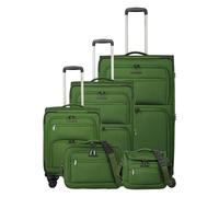 Travelite Cubis 4 ruote Set di valigie 5 pezzi espandibile verde