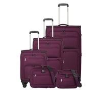 Travelite Cubis 4 ruote Set di valigie 5 pezzi espandibile viola