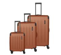 Travelite Dynamiic 4 ruote Set di valigie 3 pezzi con piega di espansione giallo