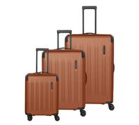 Travelite Dynamiic 4 ruote Set di valigie 3 pezzi con piega di espansione giallo