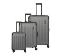 Travelite Dynamiic 4 ruote Set di valigie 3 pezzi con piega di espansione grigio