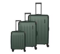 Travelite Dynamiic 4 ruote Set di valigie 3 pezzi con piega di espansione verde