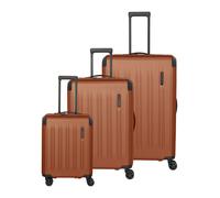 Travelite Dynamiic 4 ruote Set di valigie 3 pezzi espandibile giallo