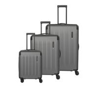 Travelite Dynamiic 4 ruote Set di valigie 3 pezzi espandibile grigio