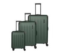 Travelite Dynamiic 4 ruote Set di valigie 3 pezzi espandibile verde
