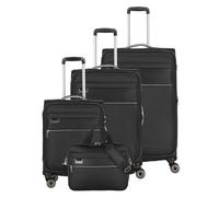Travelite Miigo 4 ruote Set di valigie 4 pezzi espandibile nero