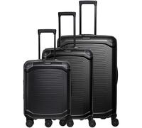 Travelite Millennium 4 ruote Set di valigie 3 pezzi con piega di espansione nero
