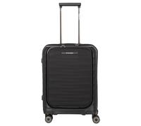 Travelite Mooby - Trolley da cabina a 4 ruote con tasca frontale S 55 cm (black)