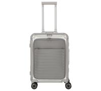 Travelite Next - Trolley da cabina con 4 ruote e tasca frontale S 55 cm (silber)
