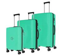 Travelite Orbita 4 ruote Set di valigie 3 pezzi con piega di espansione verde