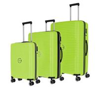 Travelite Orbita 4 ruote Set di valigie 3 pezzi con piega di espansione verde