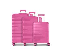 Travelite Pacific 4 ruote Set di valigie 3 pezzi rosa
