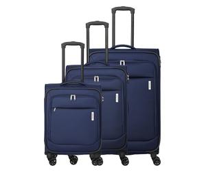 Travelite Priego 4 ruote Set di valigie 3 pezzi blu
