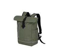 Travelite Rolltop - Zaino impermeabile per bicicletta, con chiusura rolltop e riflettori, 48 cm, 19 litri, Oliva, Rucksack 48 cm, Zaino impermeabile con chiusura Rollup