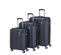 travelite set di valigie 3 pezzi a guscio rigido L/M/S, 4 ruote, CITY, bagaglio a mano taglia S, trolley da viaggio con superficie antigraffio