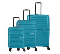 Travelite Trient 4 ruote Set di valigie 3 pezzi petrol (TAS035613)