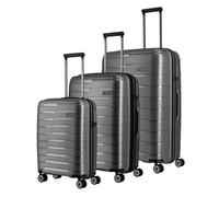 Travelite Set di valigie a 4 ruote Air Base 3 pezzi. grigio