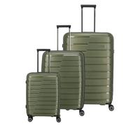Travelite Set di valigie a 4 ruote Air Base 3 pezzi. oliva