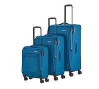 Travelite Chios 4 ruote Set di valigie 3 pezzi con piega di espansione petrol (80040-22)