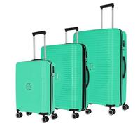 travelite set di valigie rigide 3 pezzi, 4 ruote, ORBITA, trolley con guscio infrangibile e pratica organizzazione interna, dimensioni valigia L/M/S