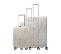 Travelite Set di valigie rigide PANELLO, 3 pezzi, S/M/L, tutte le misure con serratura combinata TSA e 4 ruote doppie, valigetta in ABS con bagaglio a mano