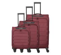 Travelite Skaii 4-Rollen-Trolley Set 3tlg. (red L/M espandibile/S) rosso