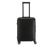 Travelite Next Valigia trolley (4 ruote) nero, alluminio, 39 x 55 x 22cm