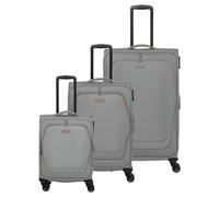 Travelite Umbria 4 ruote Set di valigie 3 pezzi con piega di espansione grigio
