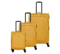 Travelite Umbria 4 ruote Set di valigie 3 pezzi espandibile giallo