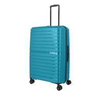 Travelite Valigetta rigida a 4 ruote, grande, 100 litri, serie TRIENT: trolley rigido con lucchetto a combinazione TSA, 76 cm, nero, 76 cm, Trolley rigido con 4 ruote