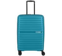 Travelite Valigetta rigida a 4 ruote, misura media, 67 litri, serie TRIENT: trolley rigido con lucchetto a combinazione TSA, 66 cm, nero, 66 cm, Trolley rigido con 4 ruote
