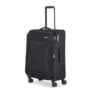 travelite valigia a 4 ruote taglia M soft-shell, serie di valigie CHIOS con piega ad espansione + protezione bordi, trolley in look senza tempo, 67 cm, 60 - 66 litri